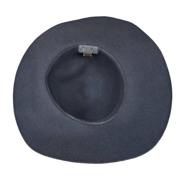 The Scala Collection- Women’s Black 100% Wool Floppy Hat with Wide Brim - Picture 7 of 8